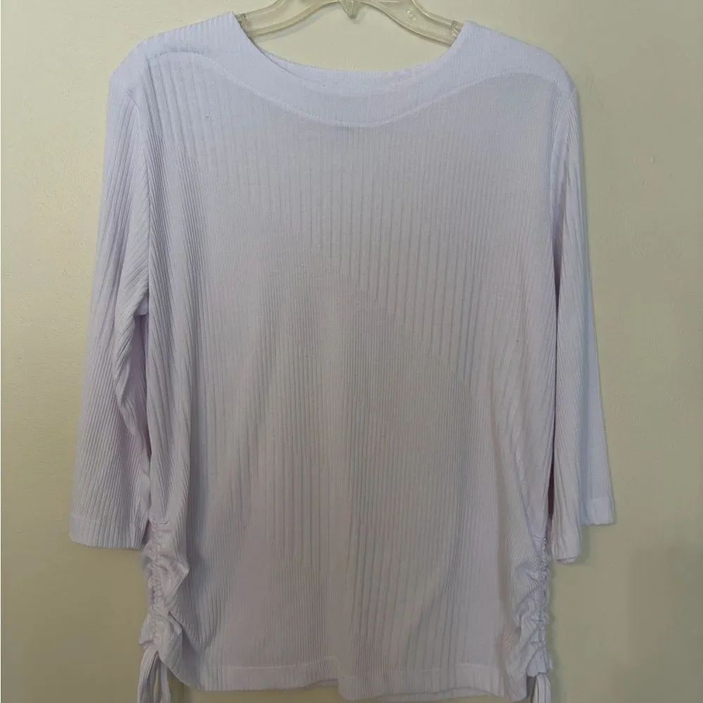 Southern Lady White 3/4 Sleeve Top